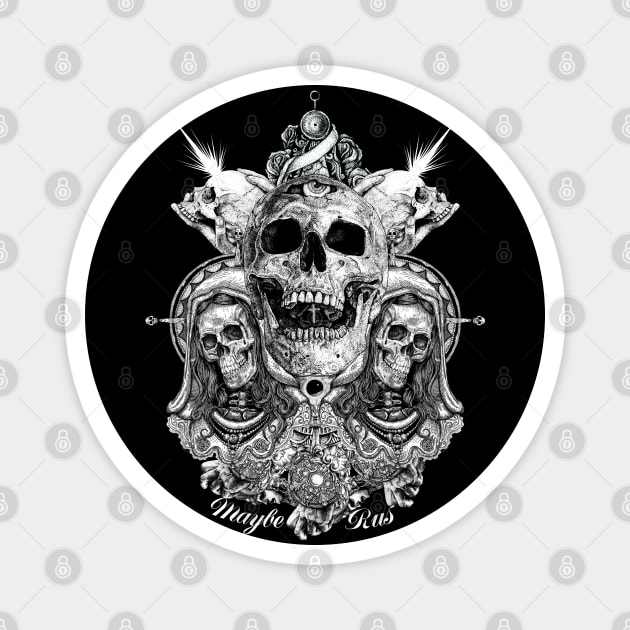 Aesthetics of skulls Magnet by mayberus